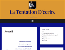 Tablet Screenshot of latentationdecrire.com